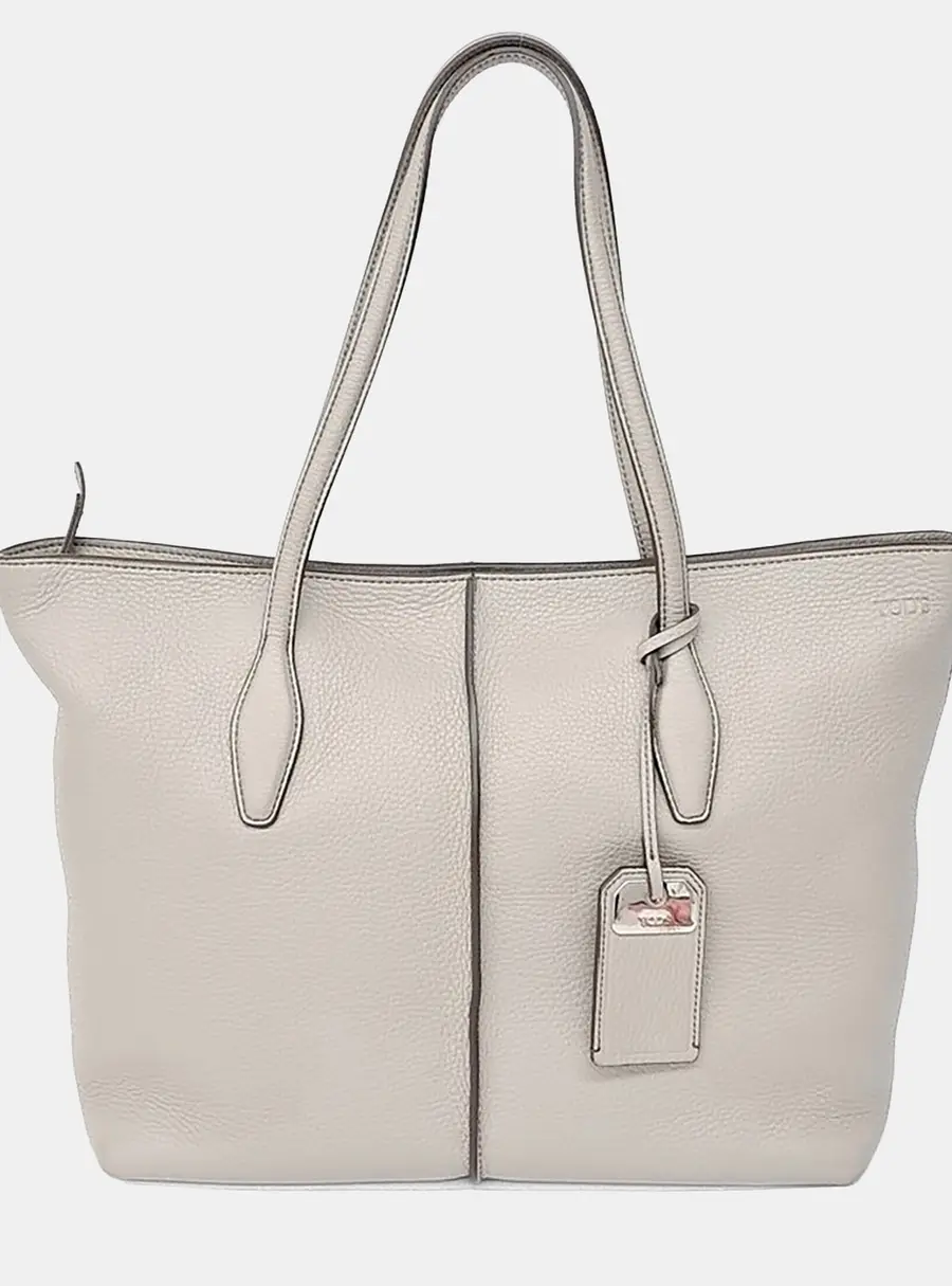 Tod's Grey Leather Tote bag