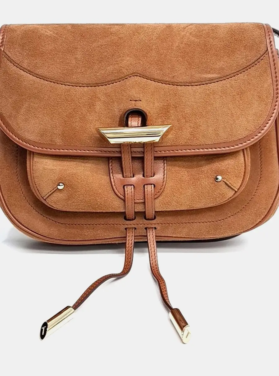 Tod's Brown Suede Suede Shoulder Bag