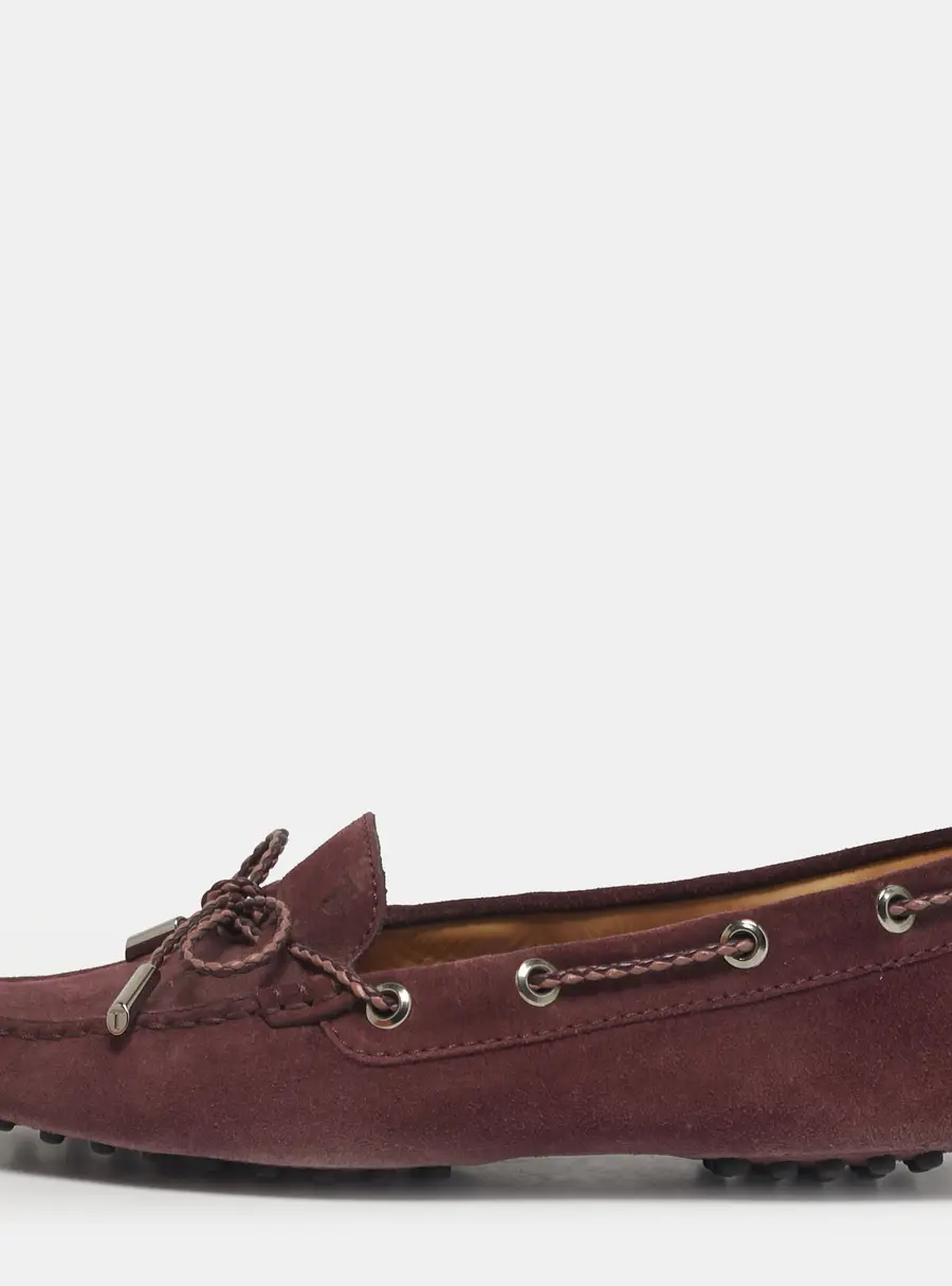 Tod's Size 36.5 Purple Suede Driver Loafers