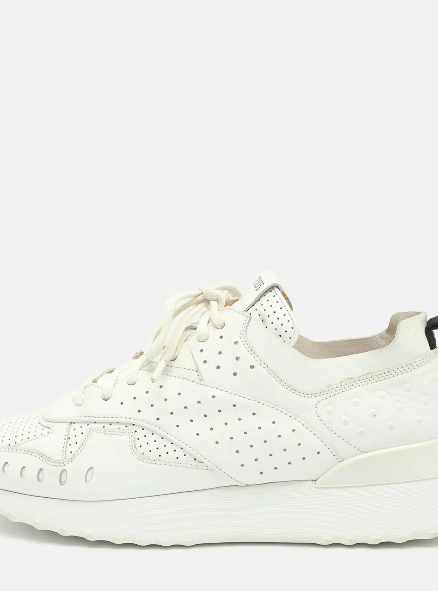 Tod's Size 40.5 White Leather Low Top Sneakers