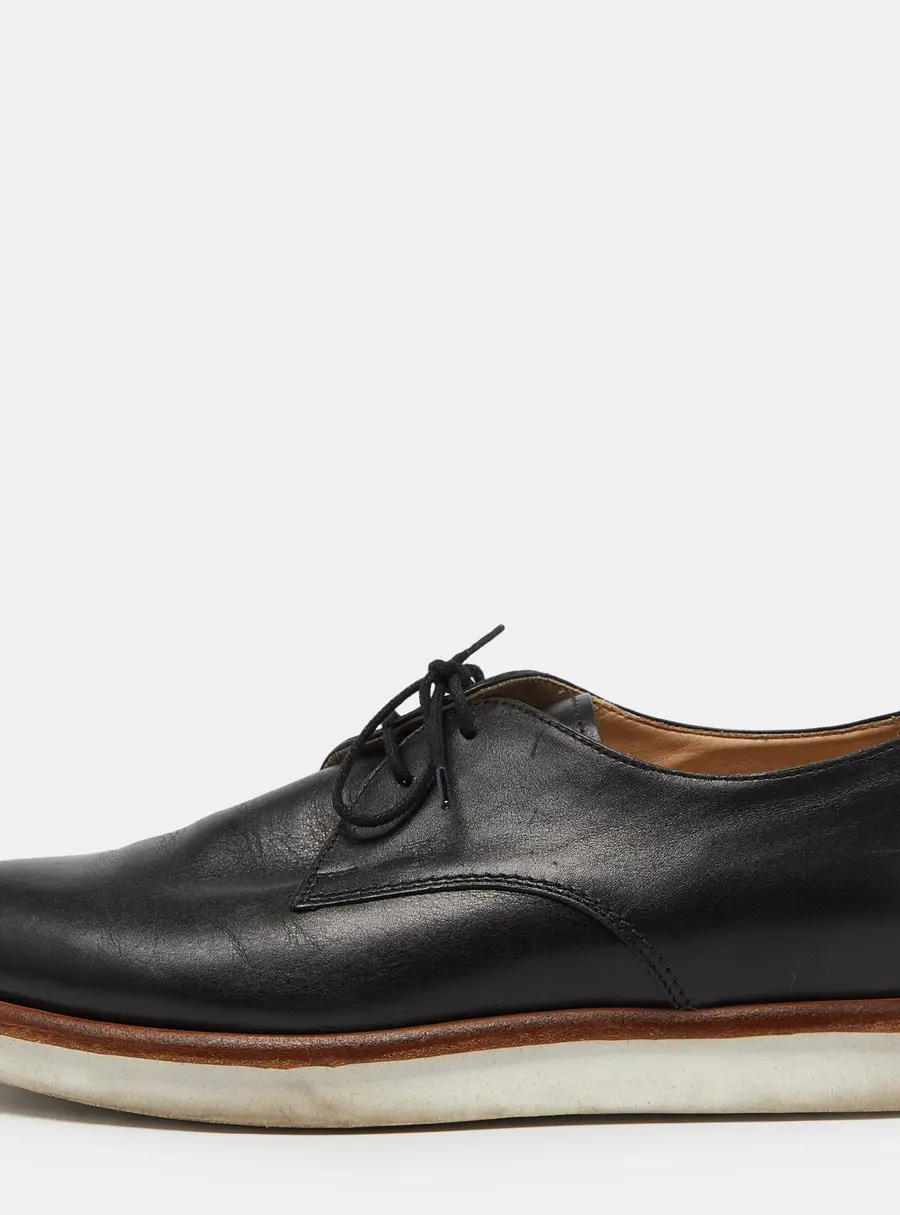 Tod's Black Leather Platform Oxfords Size 38