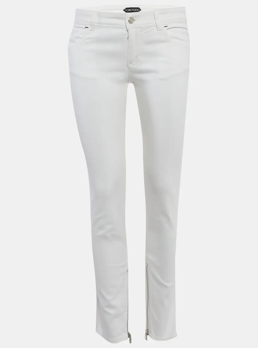 Tom Ford White Denim Skinny Jeans M/Waist 29"