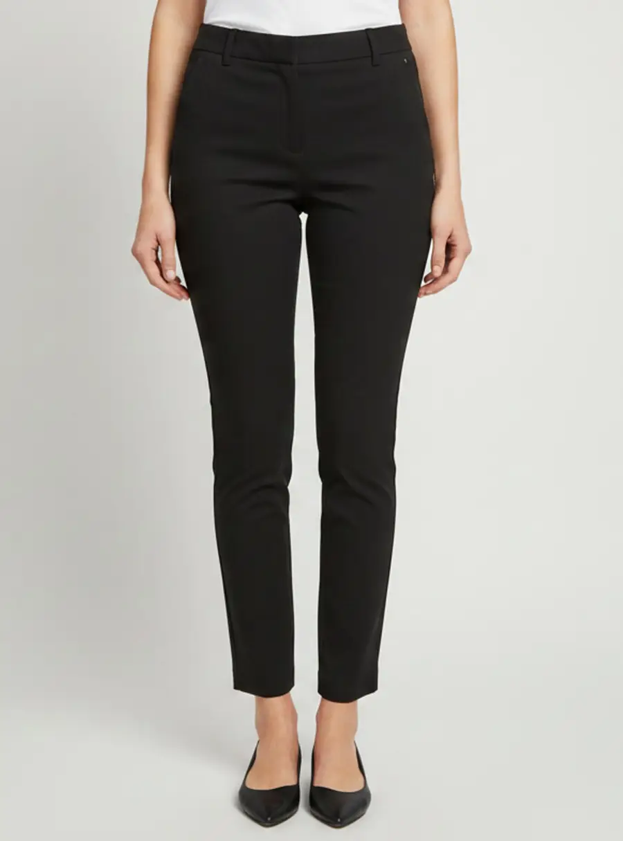 Tom Ford Black Wool Blend Side Zipper Straight Leg Trousers S