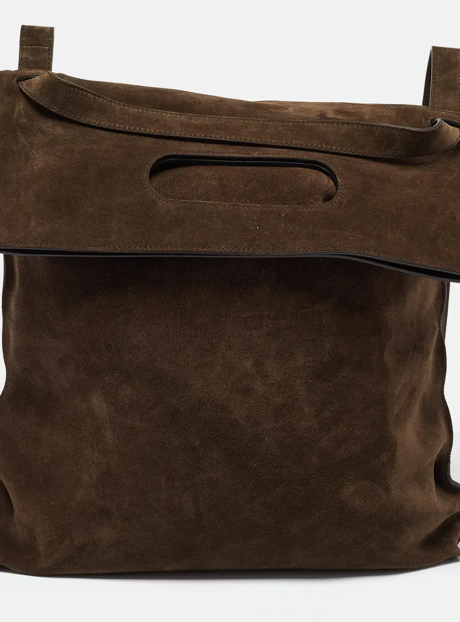 Tom Ford Brown Suede Alix Convertible Tote Backpack