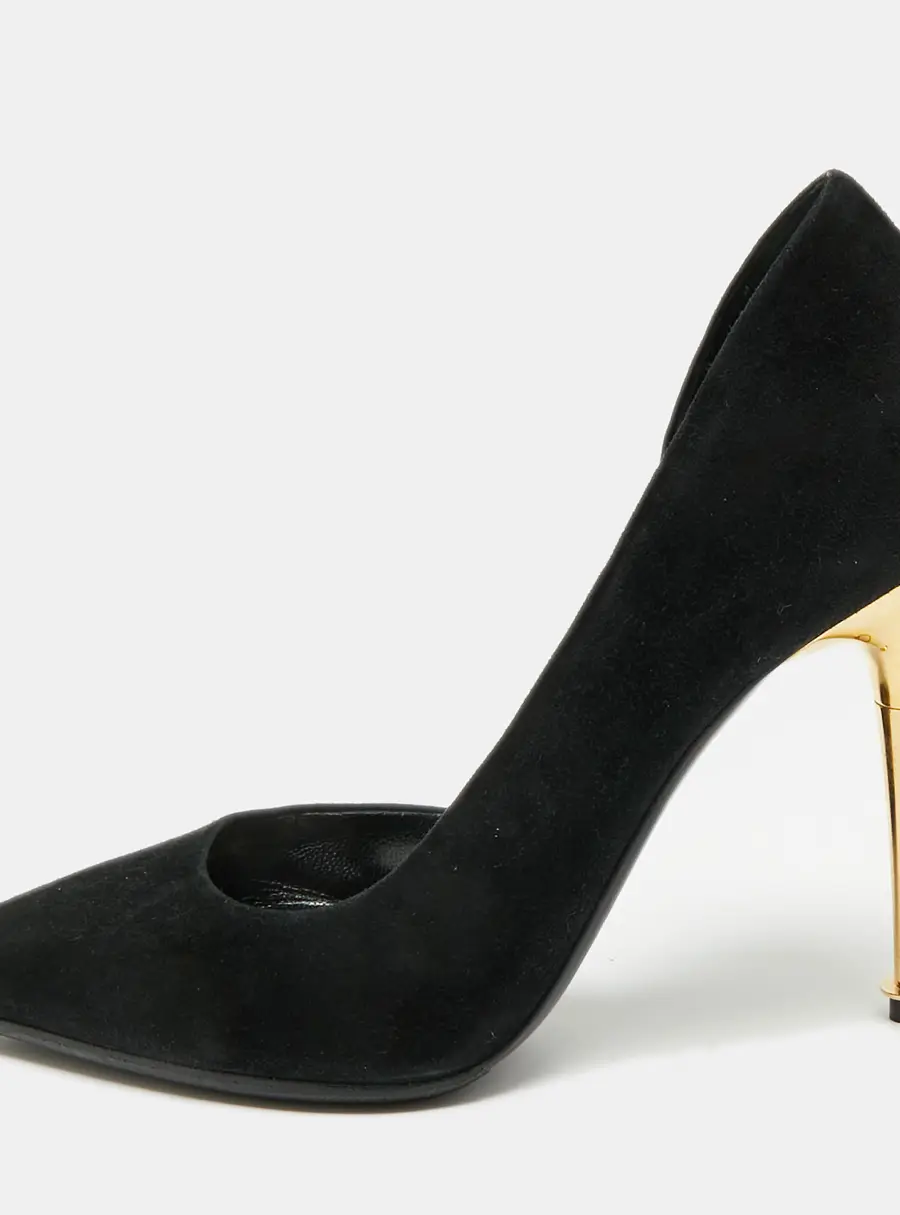 Tom Ford Size 36 Black Suede D'orsay Pumps