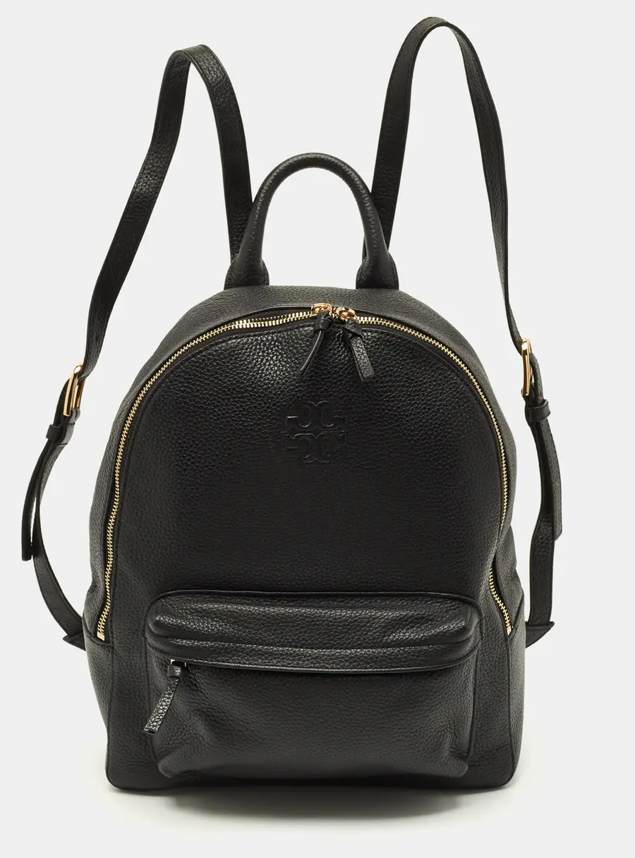 Tory Burch Thea Black Leather Backpack