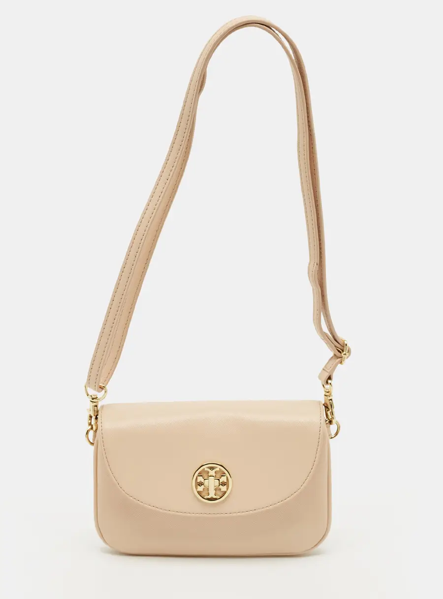 Tory Burch Blush Pink Patent Leather Small Robinson Crossbody Bag
