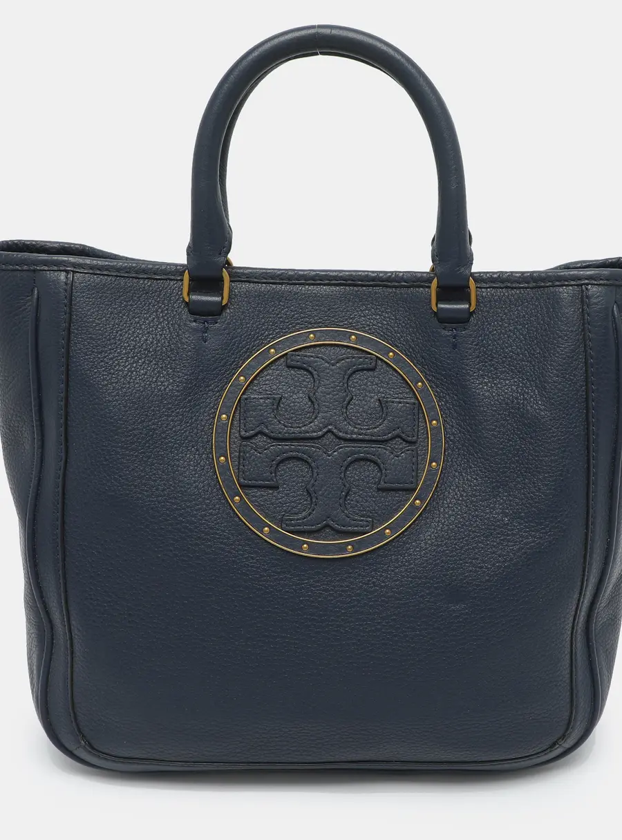 Tory Burch Blue Leather Tote