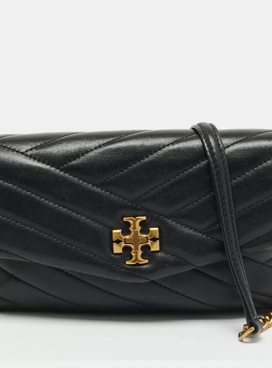 Tory Burch Kira Black Leather Crossbody Bag