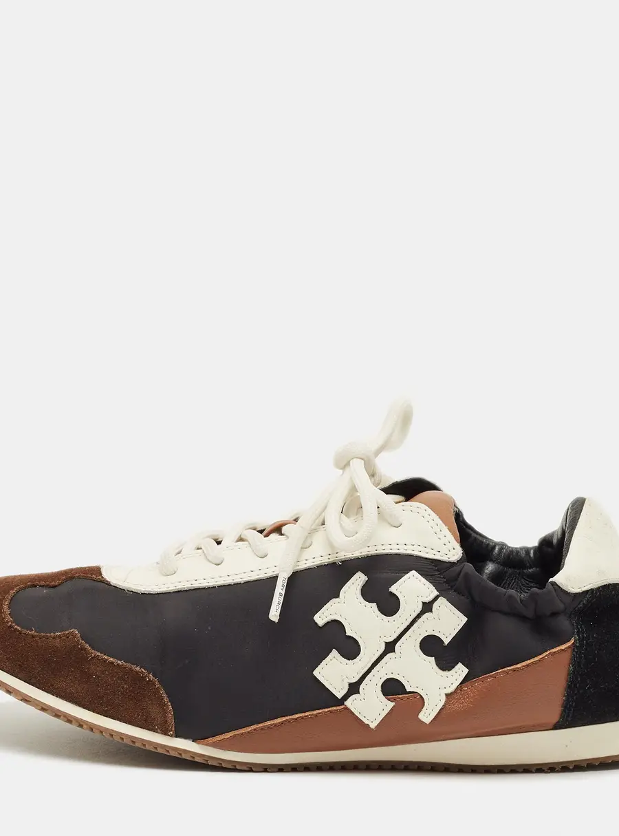 Tory Burch Tory Size 39.5 Multicolor Leather, Nylon and Suede Low Top Sneakers