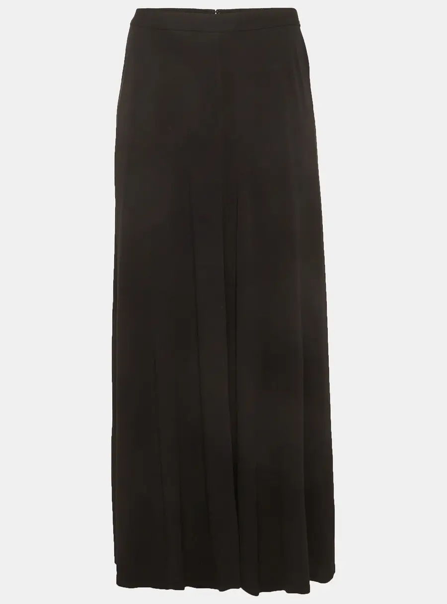 Toteme Black Fluid Jersey Midi Skirt S