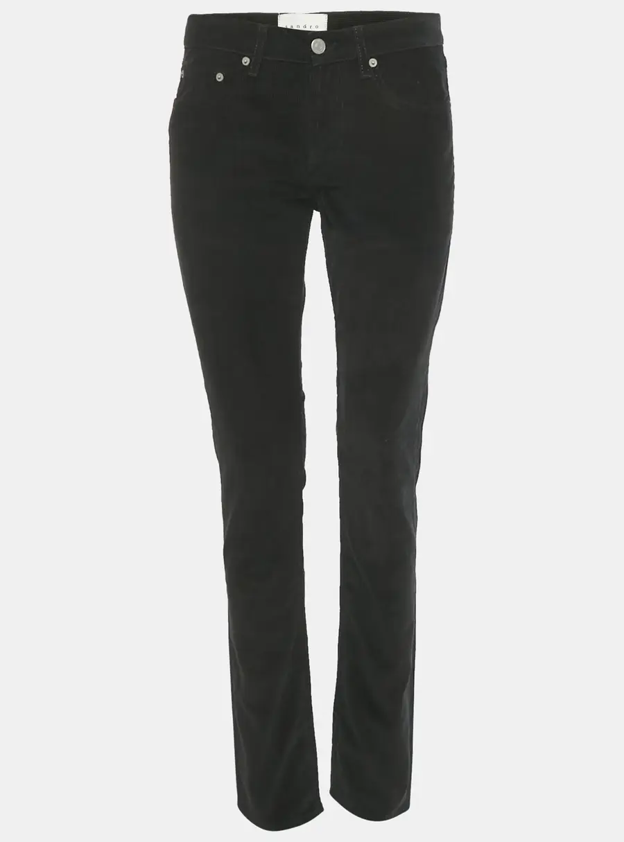 Sandro Black Corduroy Skinny Jeans M/Waist 29"