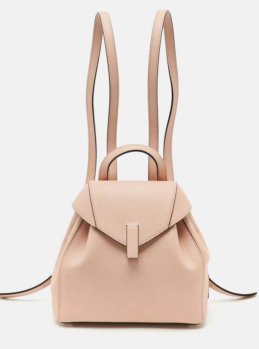 Valextra Iside Mini Pink Leather Backpack