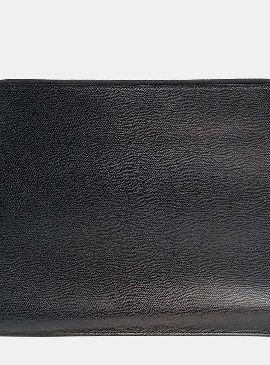 Valextra Leather Black clutch