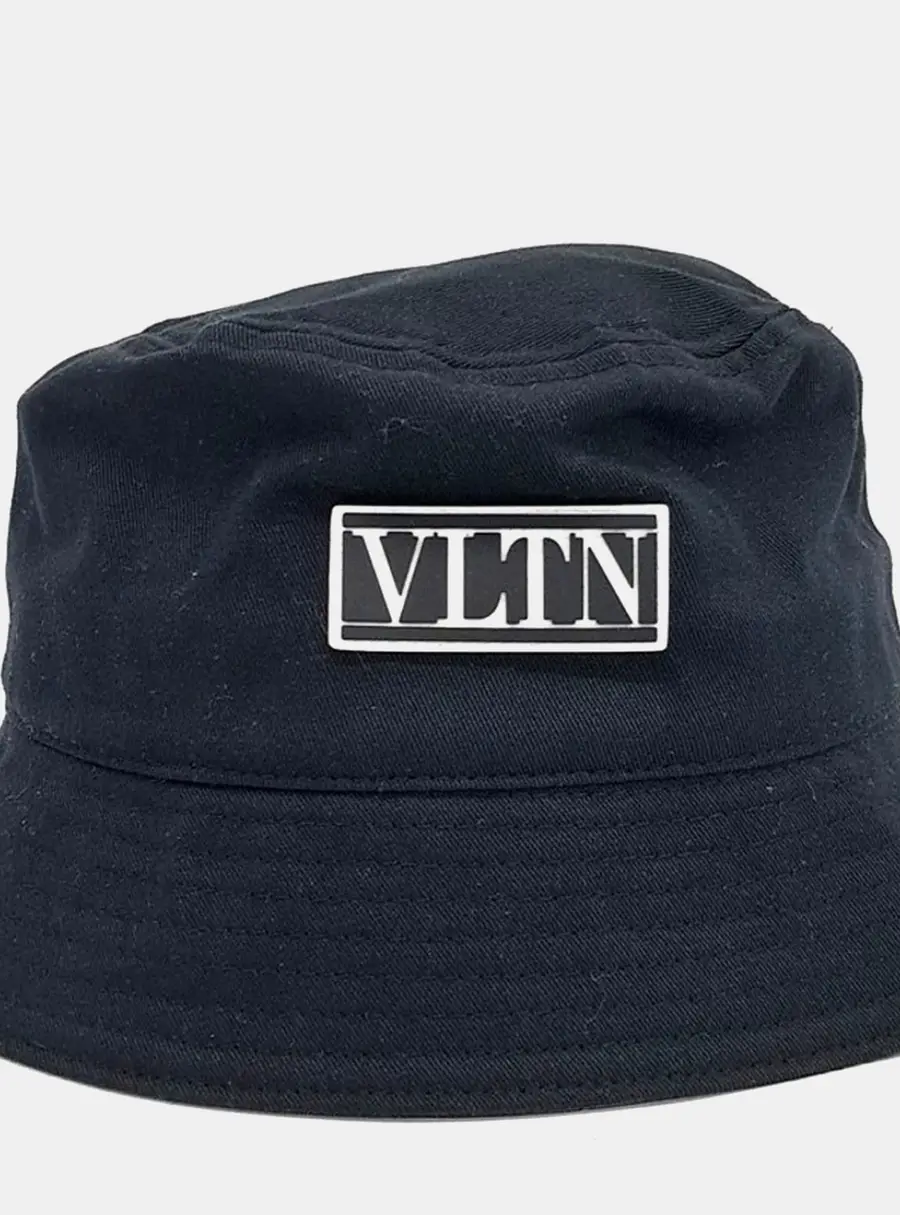 Valentino Cotton Black bucket hat