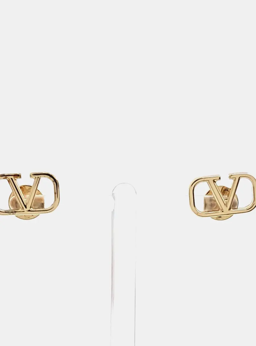 Valentino Gold Plated Metal Earrings