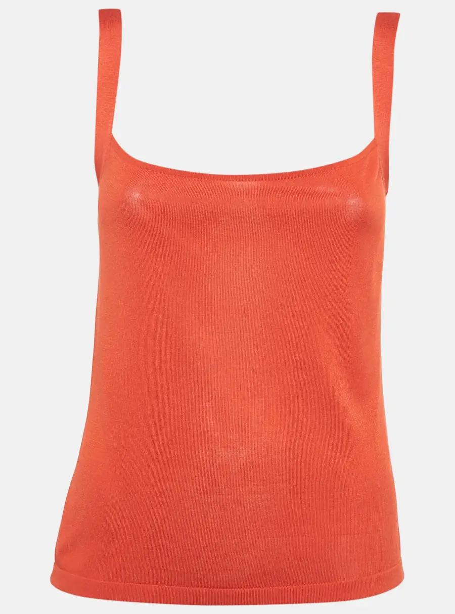 Valentino Red Jersey Tank Top M