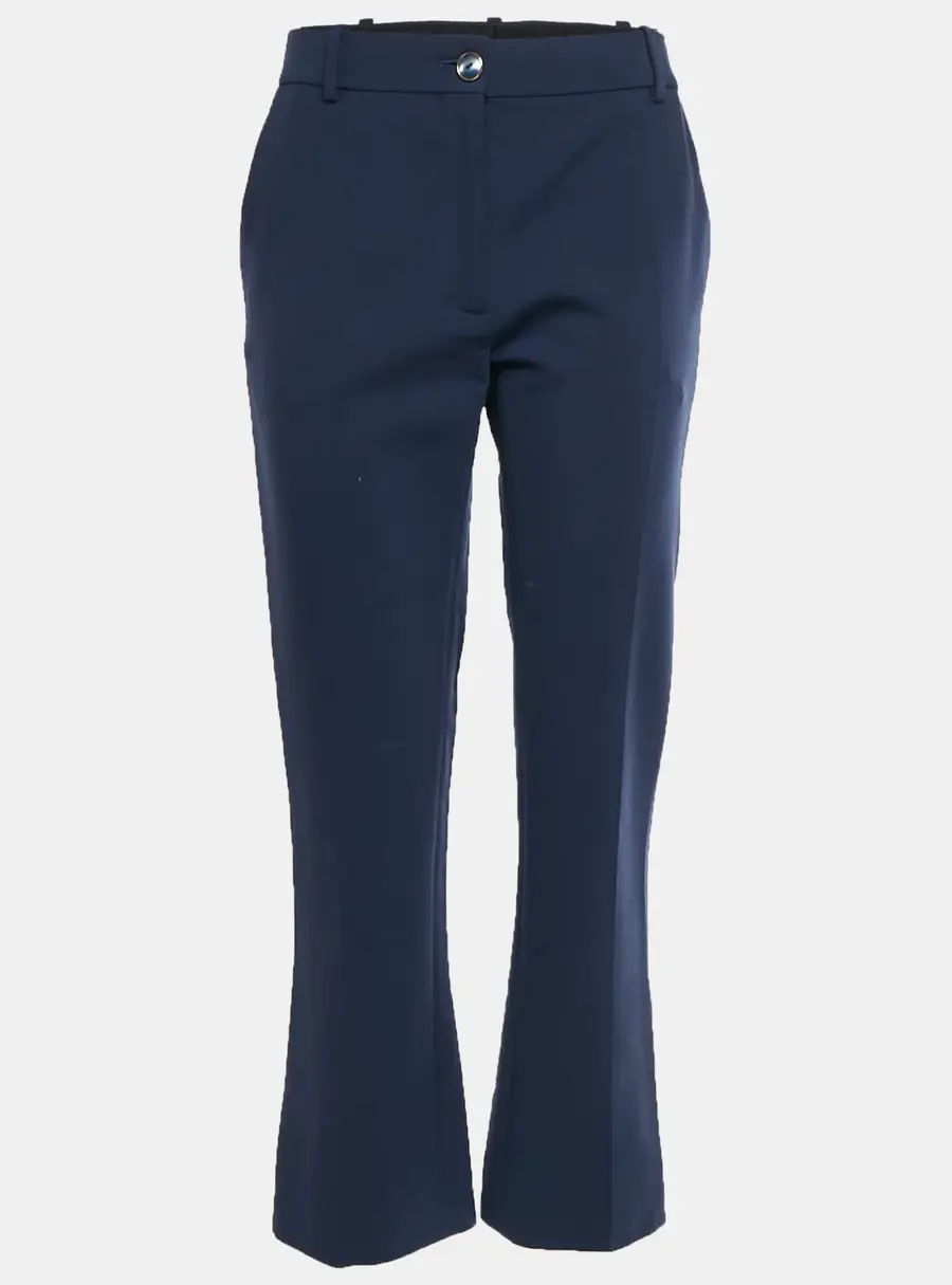 Valentino Blue Wool Flared Pants M
