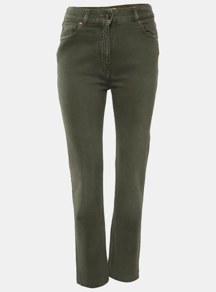 Valentino Green Denim Straight Fit Jeans S/Waist 26"