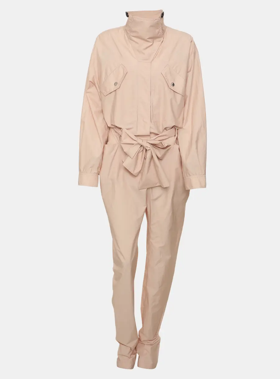 Valentino Blush Pink Tech Poplin Jumpsuit S
