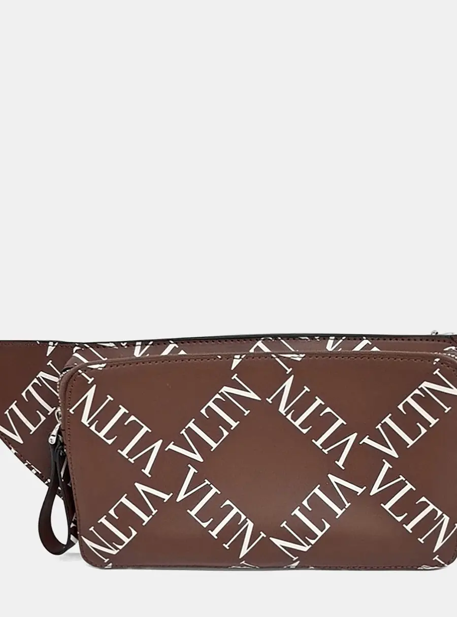 Valentino Brown Leather Belt bag