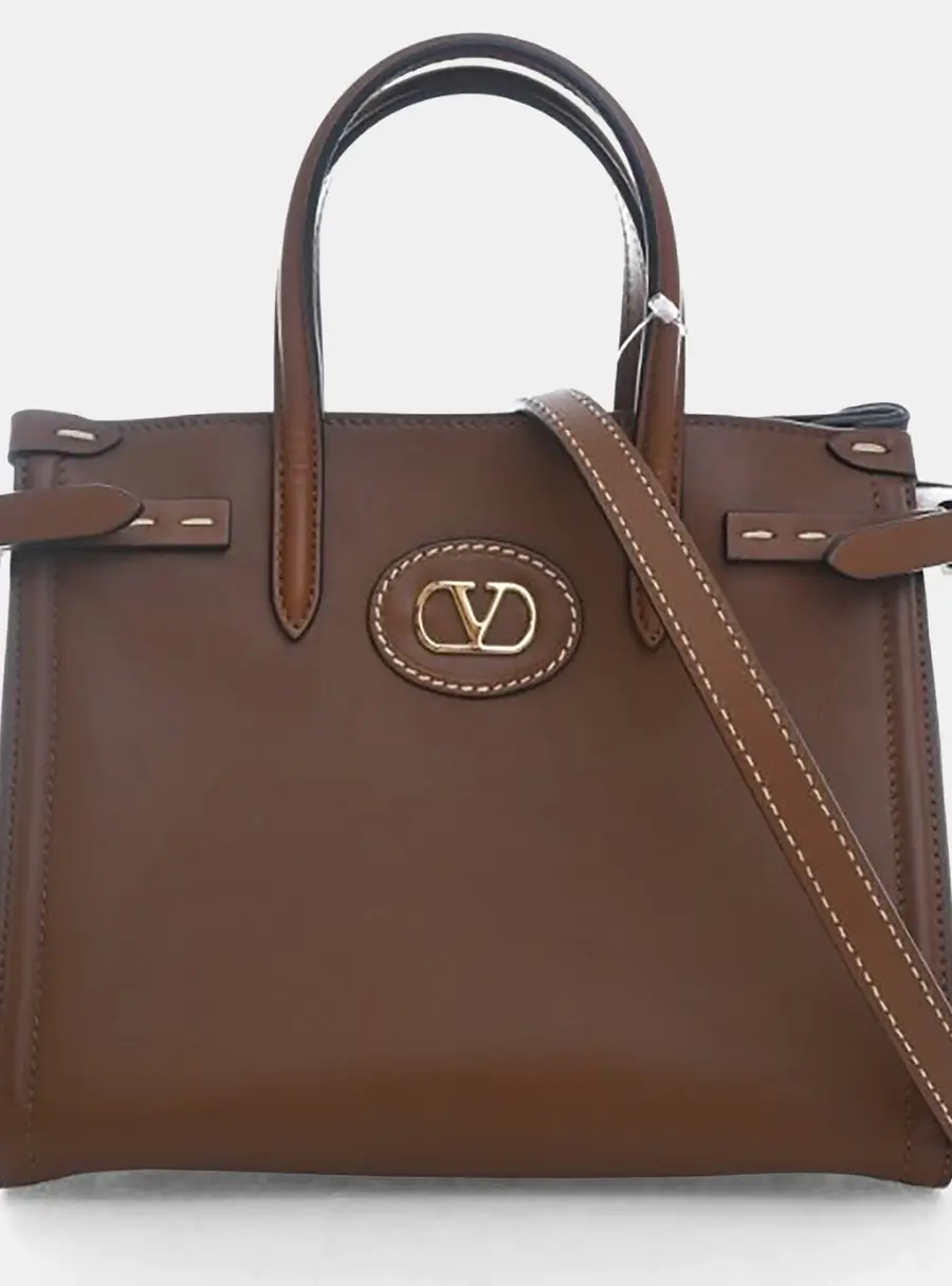 Valentino Antibes Small Calfskin Leather Bag