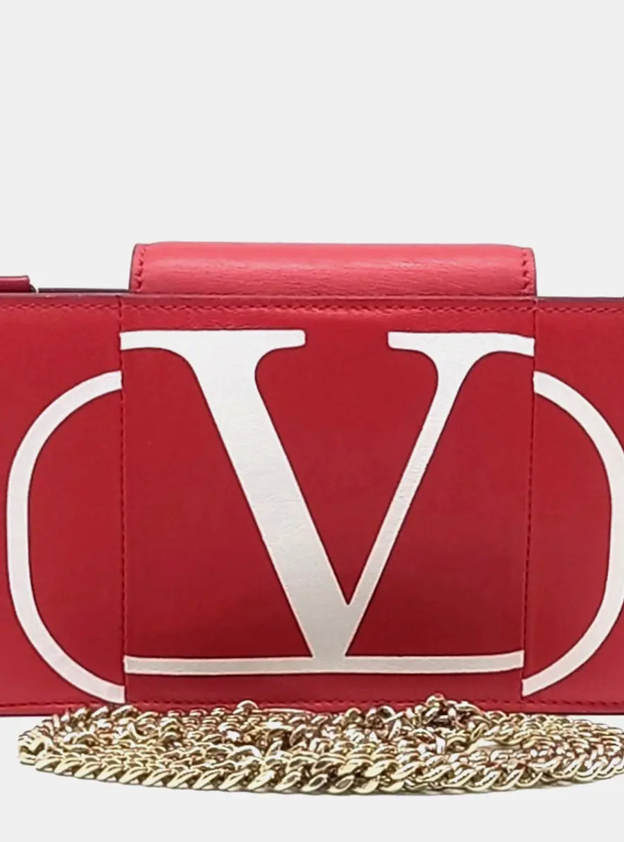 Valentino Multicolor Leather Mini Chain Crossbody Bag