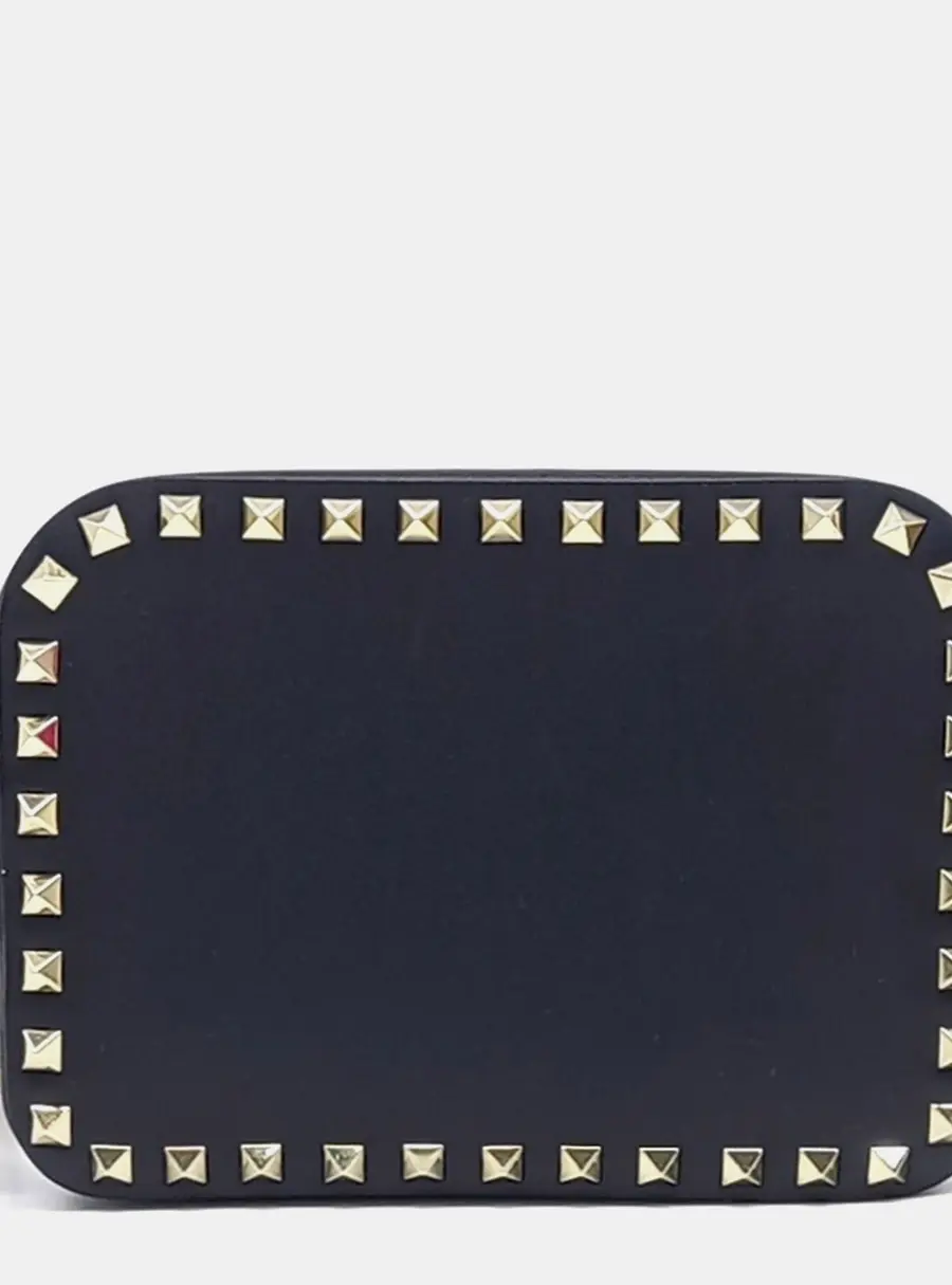 Valentino Black Leather Rockstud crossbody bag