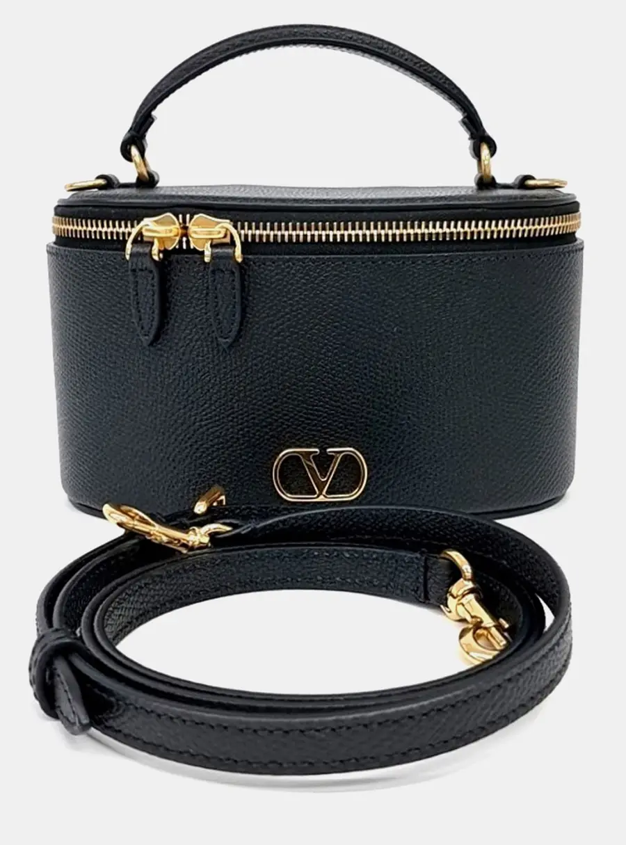 Valentino Multicolor Leather V-logo Mini Vanity Bag