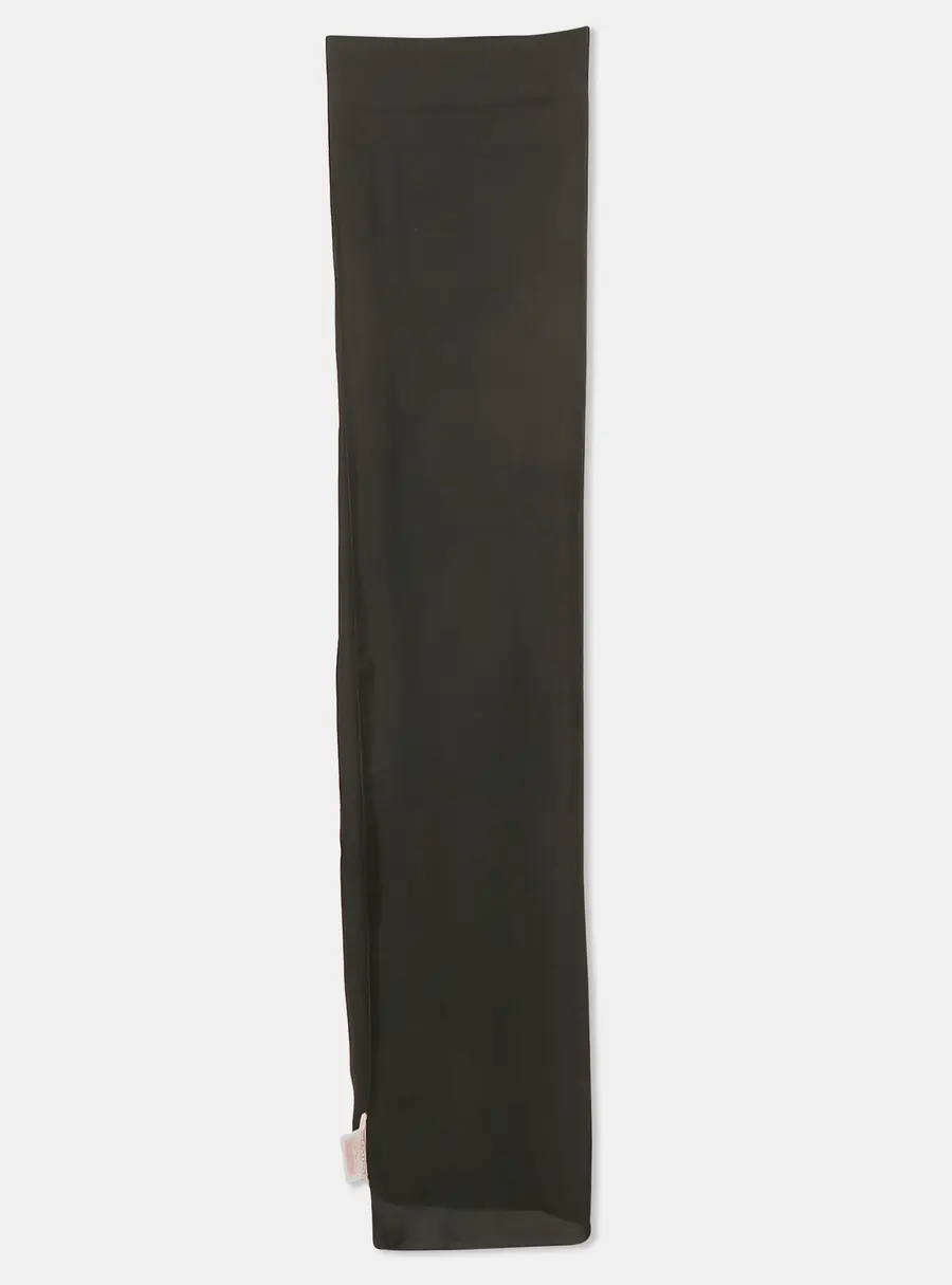 Valentino Black Silk Crepe Stole