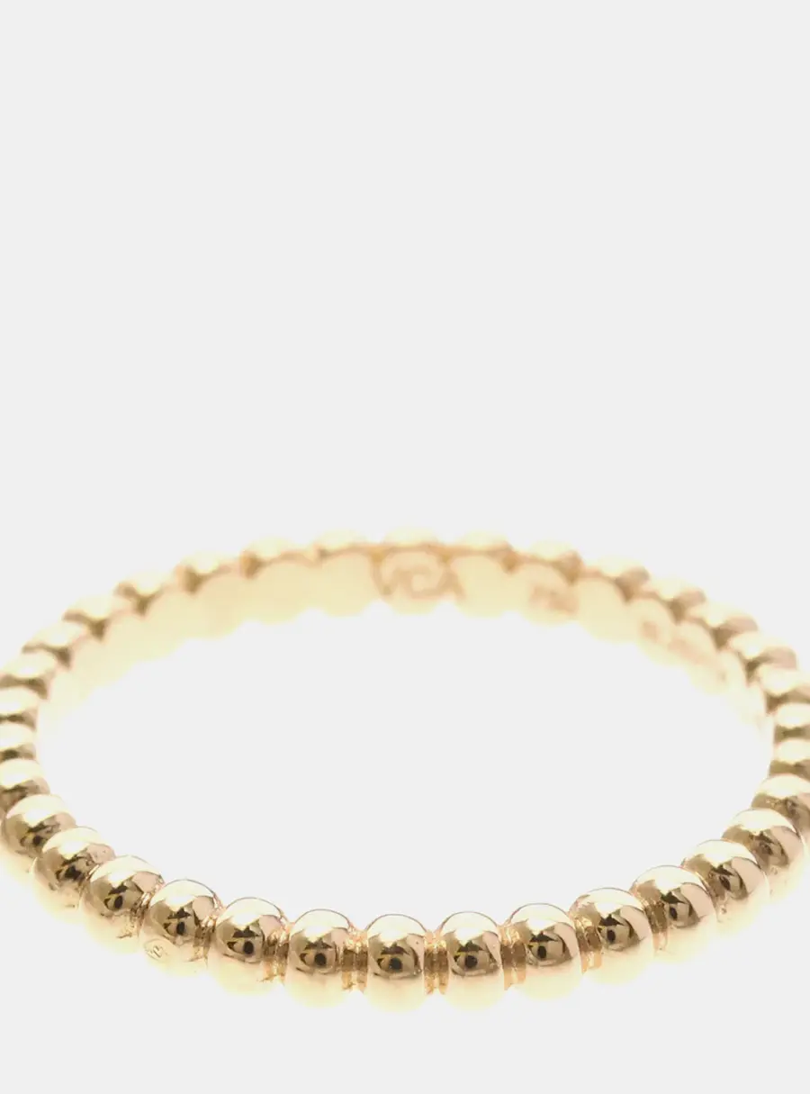 Van Cleef & Arpels Perl&eacute;e 18k Pink Gold Ring EU 48