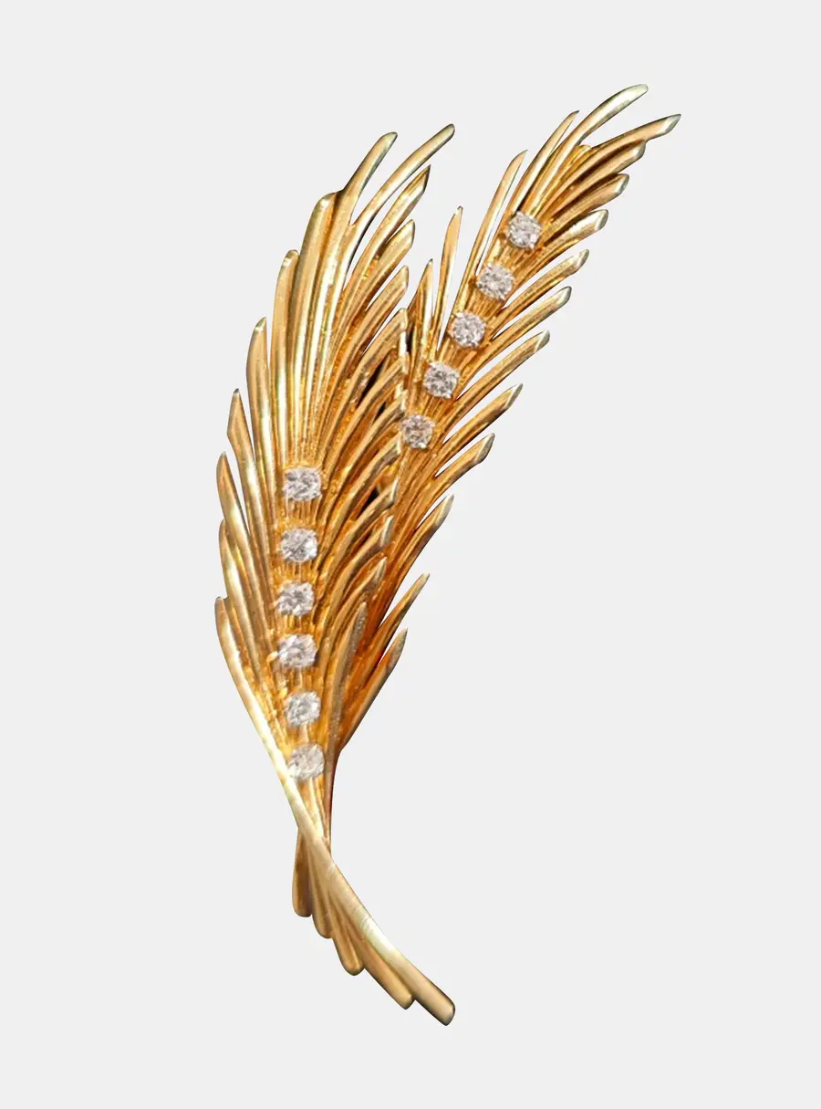 Van Cleef & Arpels Vintage 18K Yellow Gold Pendant & Brooch