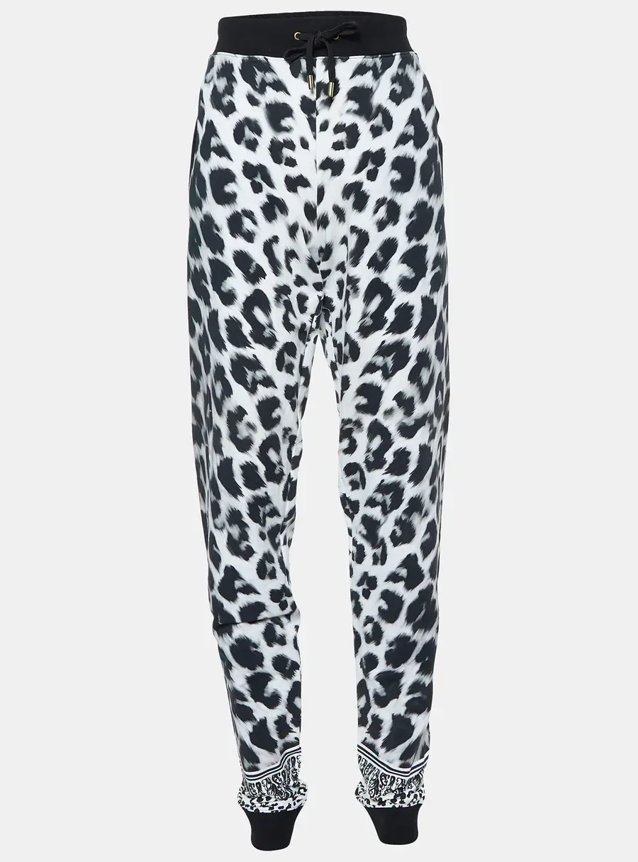 Versus Versace White Leopard Print Leggings S