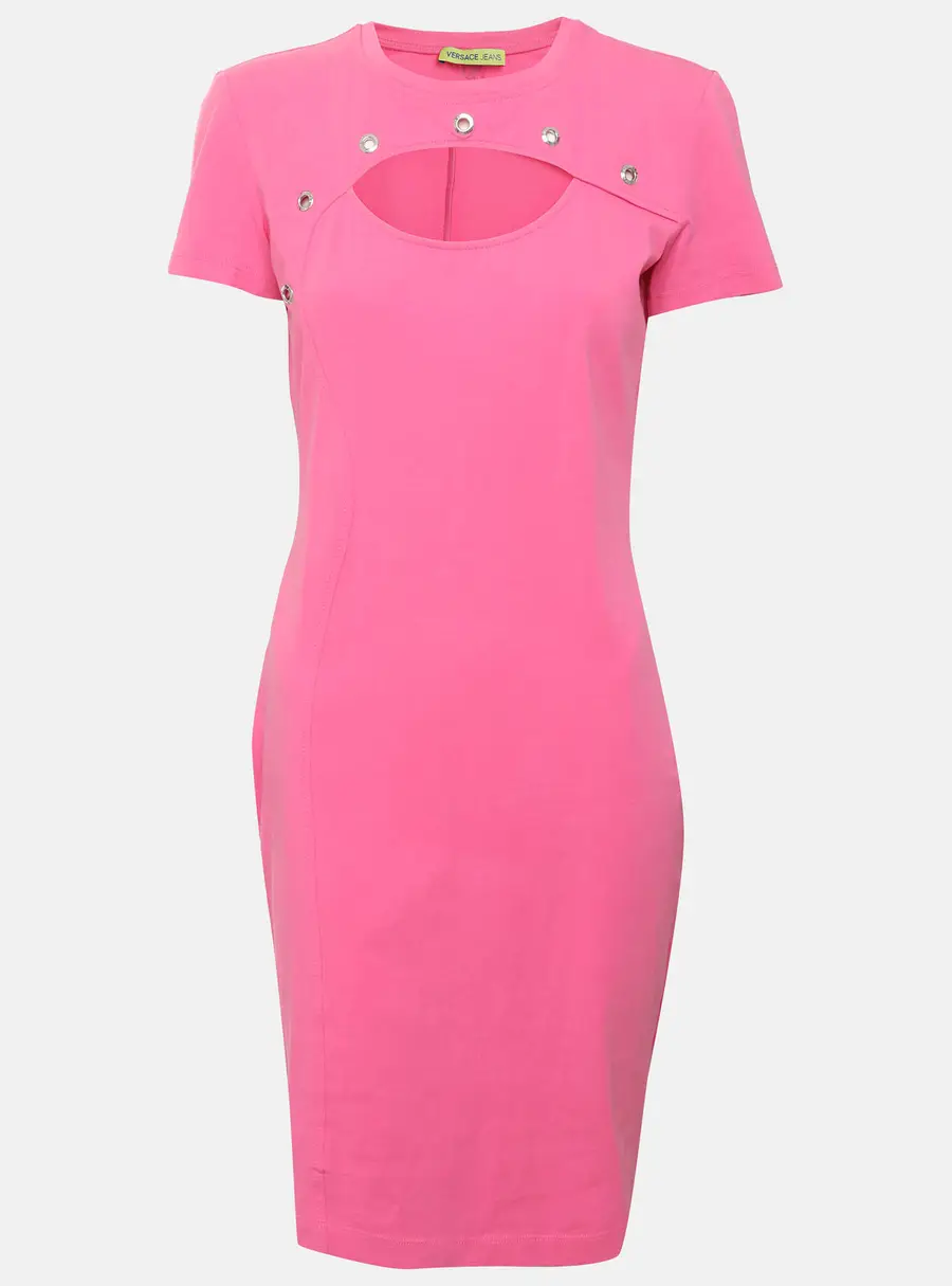 Versace Jeans Pink Jersey Mini Dress M