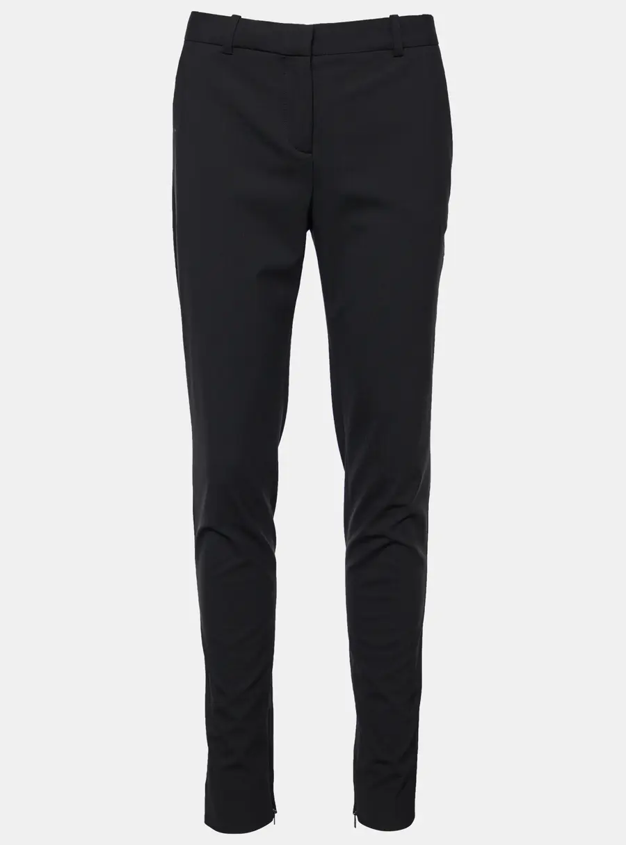 Versace Black Stretch Wool Tailored Trousers L