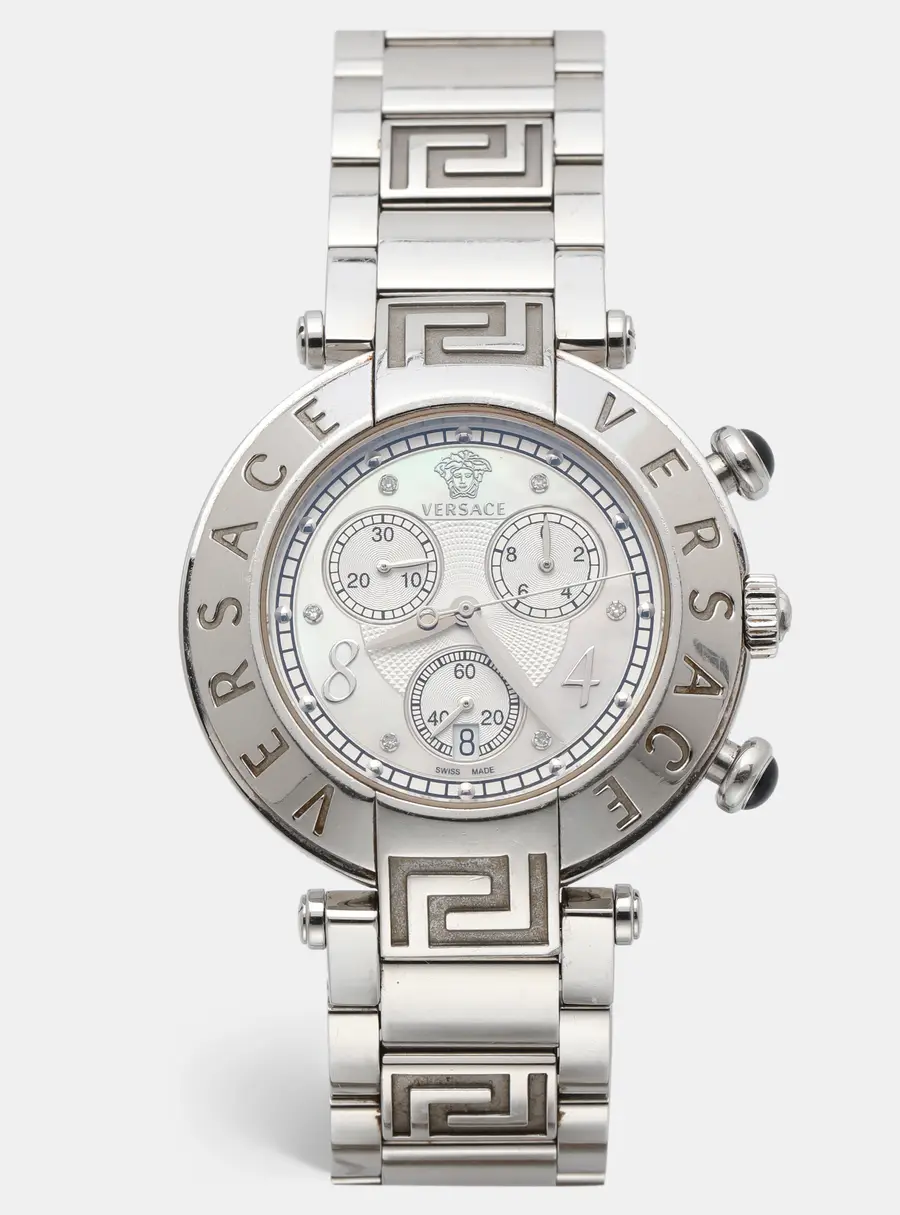 Versace Mother of Pearl Stainless Stainless Reve 68C Women's Wristwatch 40 mm