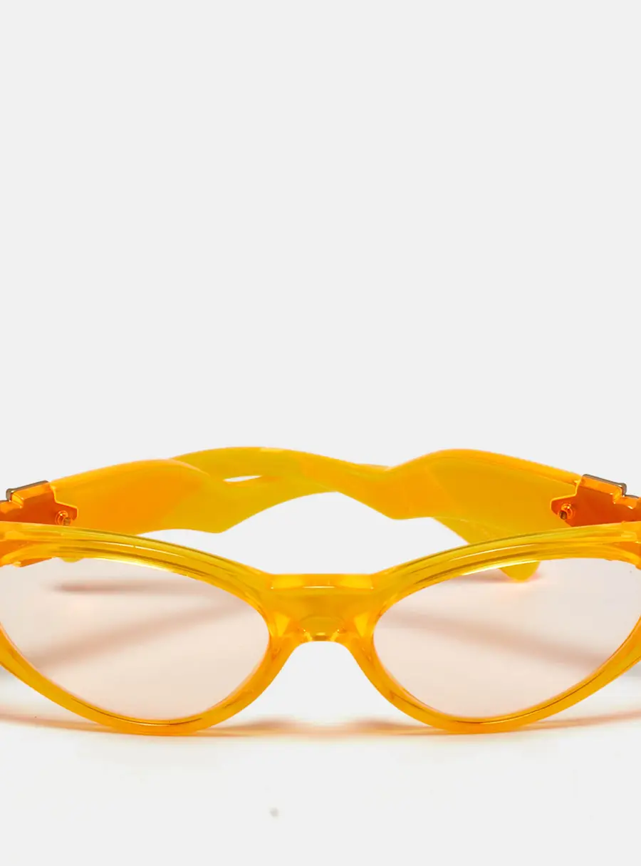 Versace Orange MOD 4373 Medusa Cat Eye Sunglasses