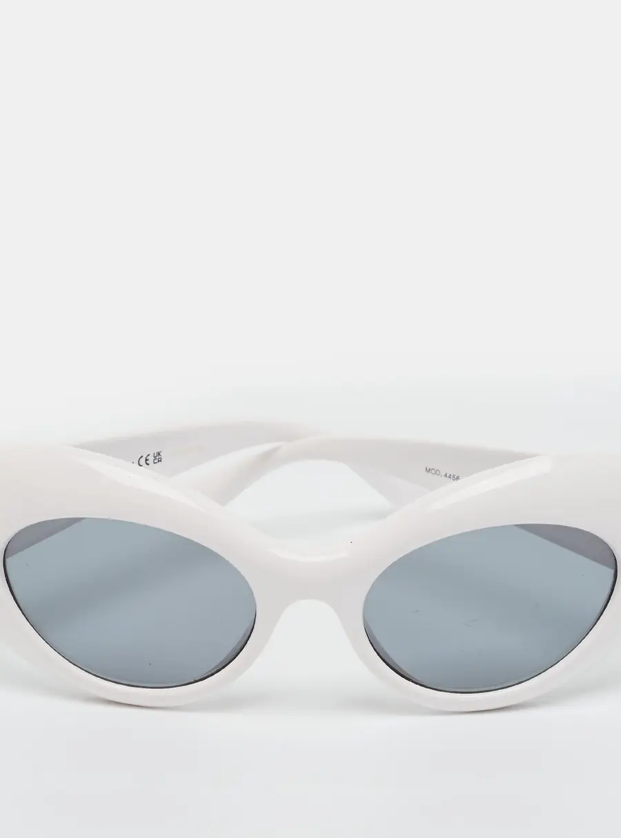 Versace White/Black MOD 4456U Frame Cat Eye Sunglasses