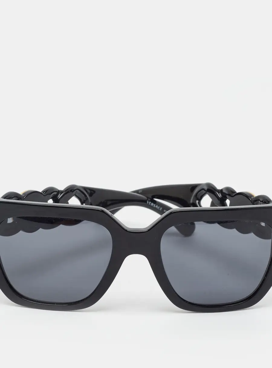 Versace Black MOD 4409 Icon Medusa Square Sunglasses