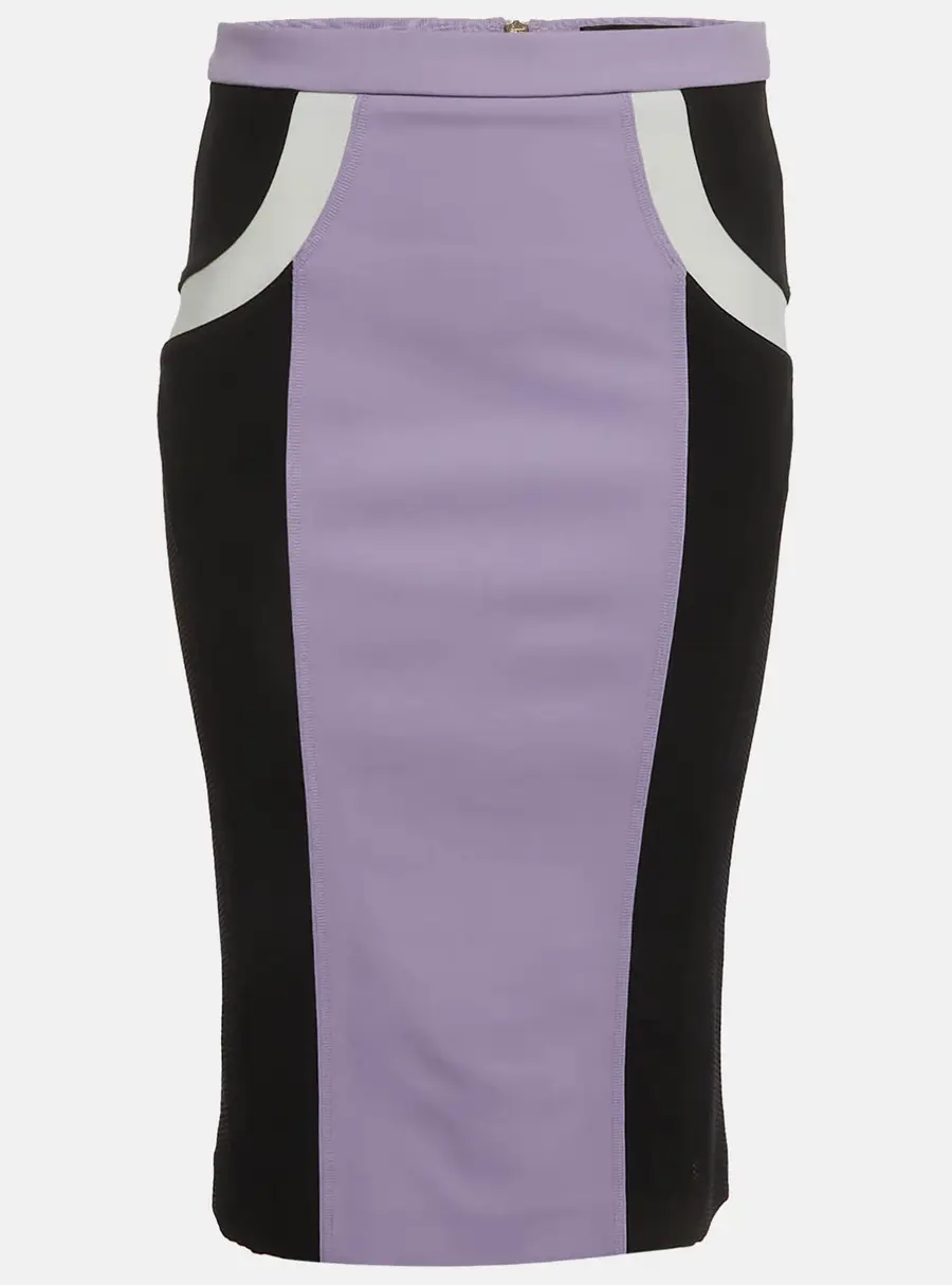 Versace Multicolour Jersey Pencil Skirt M