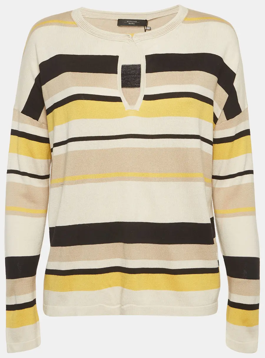 Weekend Max Mara Multicolor Striped Silk Blend Top M