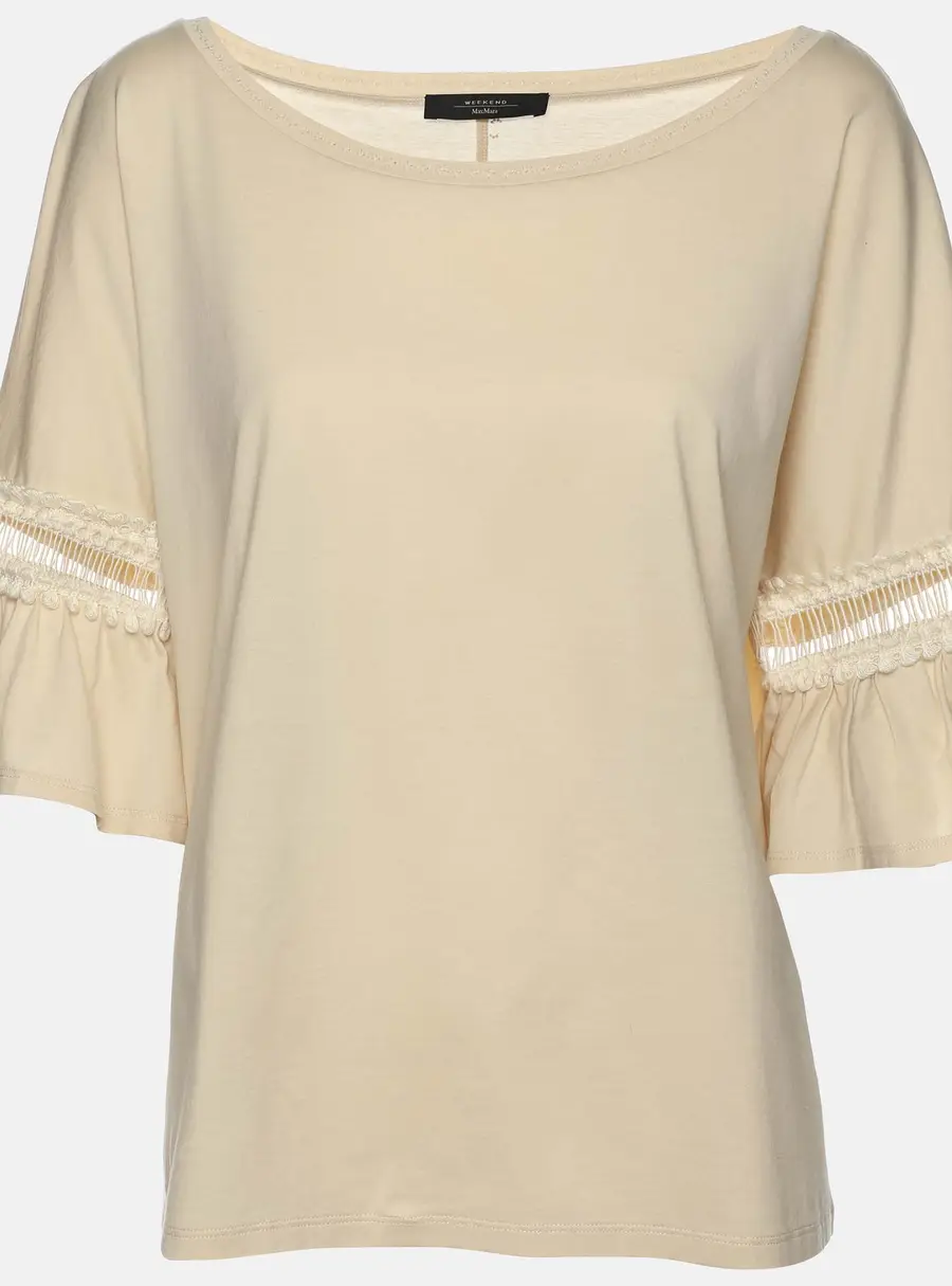 Weekend Max Mara Cream Cotton Top L