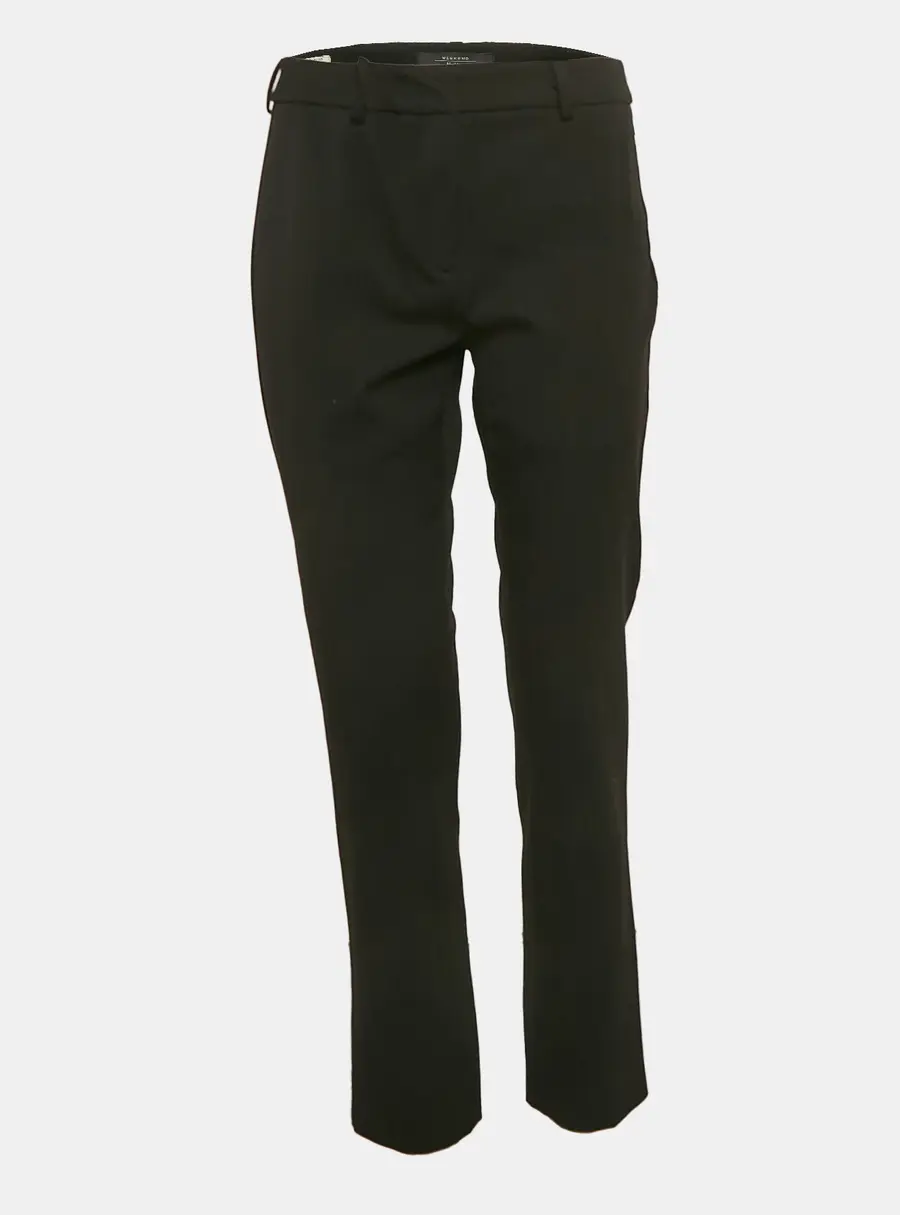 Weekend Max Mara Black Gabardine Trousers S