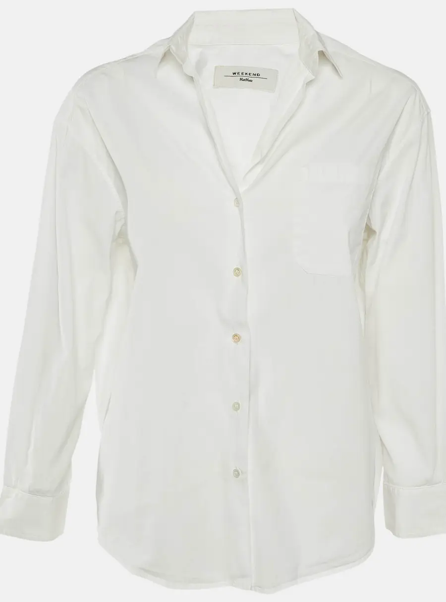 Weekend Max Mara White Cotton Long Sleeve Shirt XS