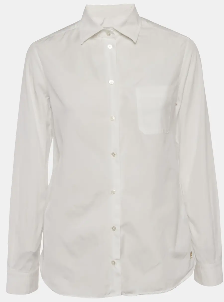 Weekend Max Mara White Cotton Long Sleeve Shirt M
