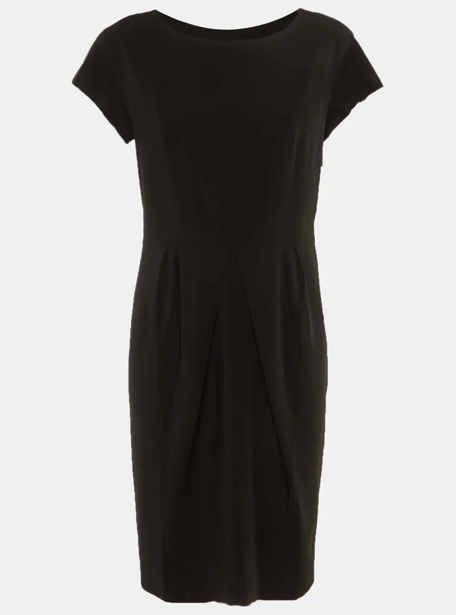 Weekend Max Mara Black Crepe Midi Dress L