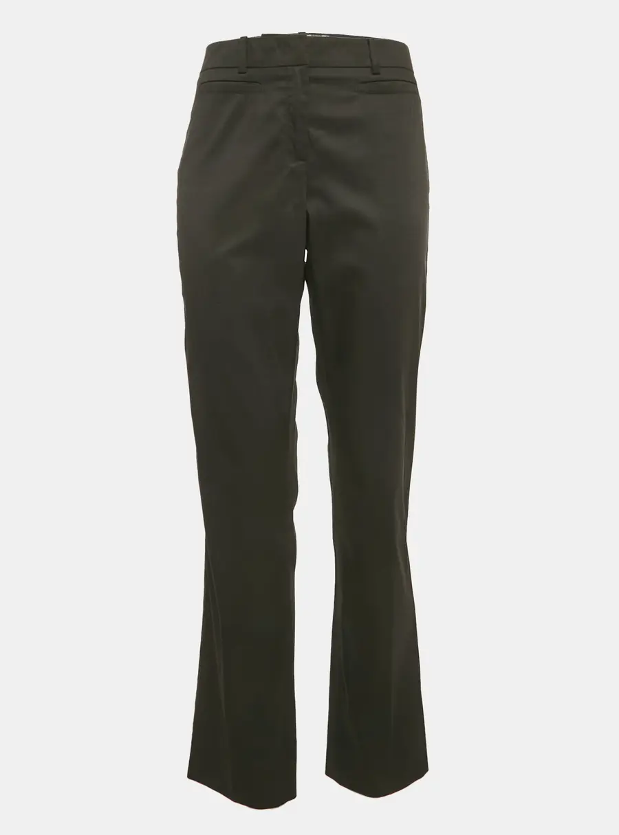 Weekend Max Mara Black Gabardine Wide Trouser L