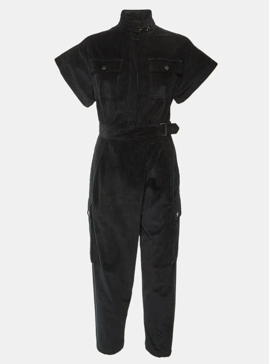 Weekend Max Mara Black Corduroy Jumpsuit S