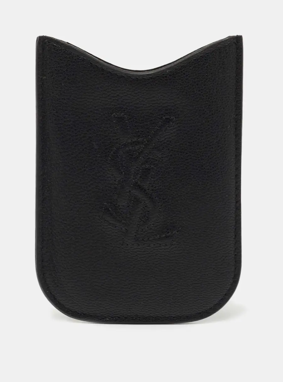 Yves Saint Laurent Black Leather Porte Blackberry Cover