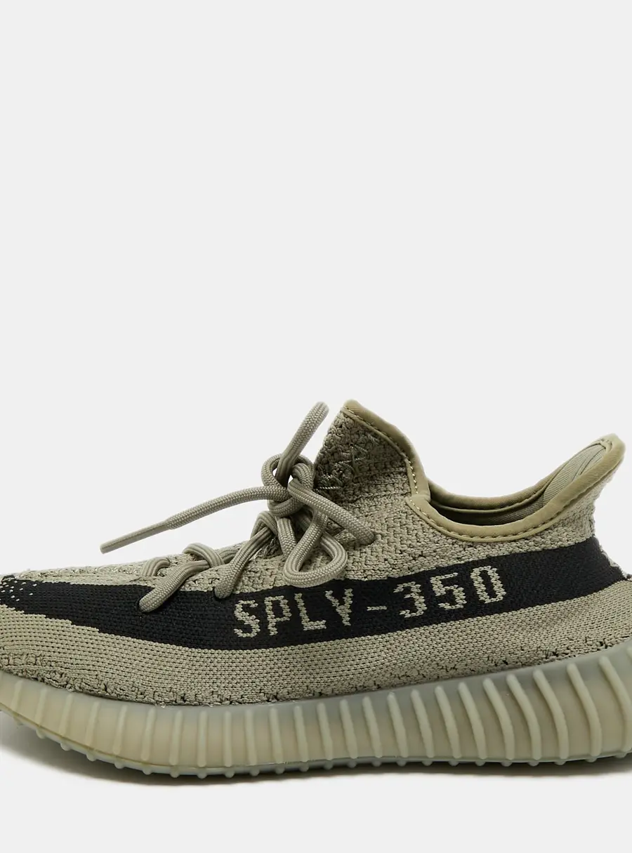Yeezy x Adidas Granite Boost 350 V2 Size 39.5 Ash Grey Knit Fabric Low Top Sneakers